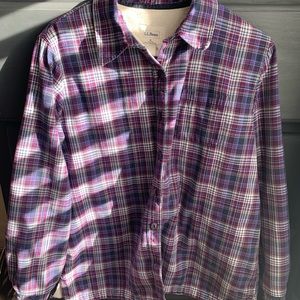 LL Bean Fleece Lined Flannel